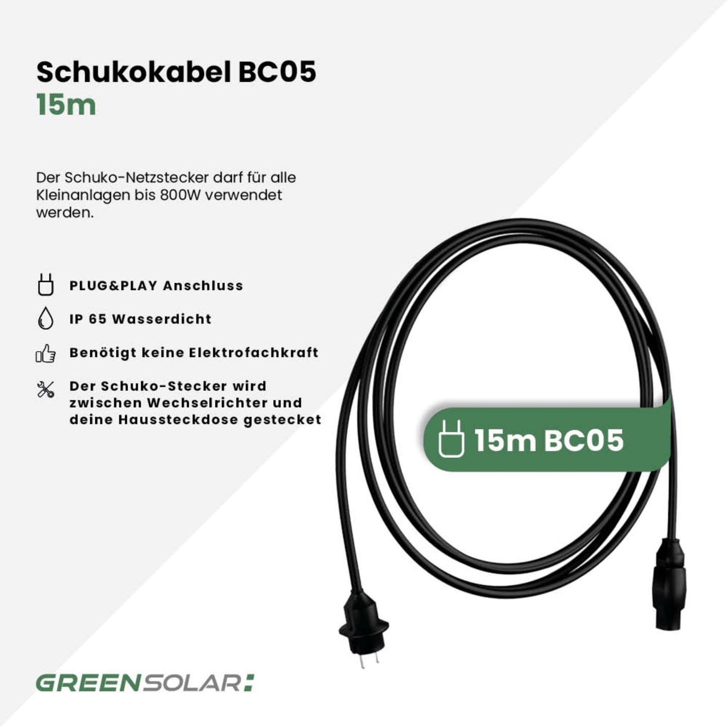 Schukokabel BC05 15m für HMS