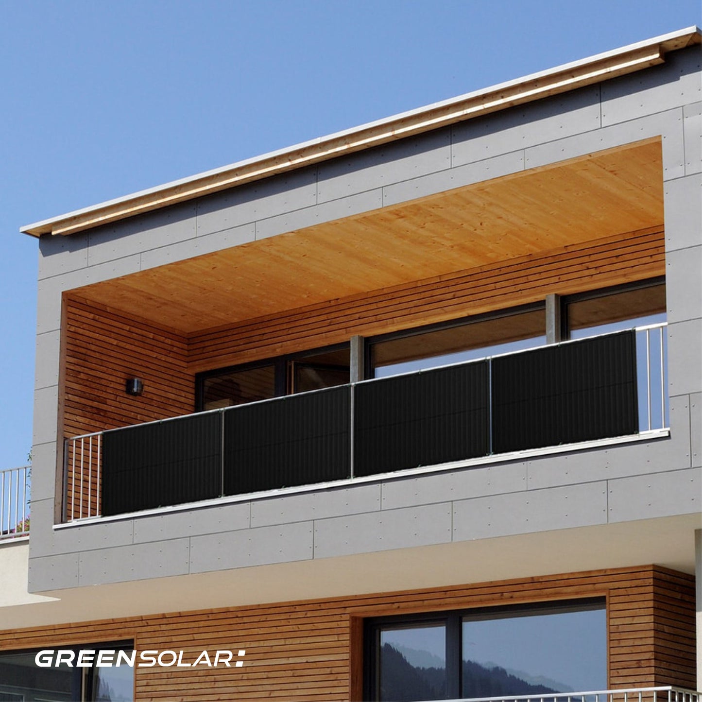 Das leichte Kraftwerk im Doppelpack: 4 Flex-Module mit Edelstahl-Kabelbinder (800W)