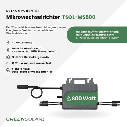 Das Wandkraftwerk - Bifaziale Solarmodule zur Wandmontage (900W)