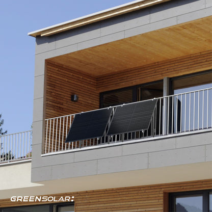 Das Kraftpaket -  Bifaziale Solarmodule mit Balkonbefestigung (900W)