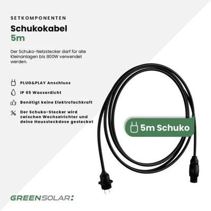 Balkonkraftwerk Basic 1000/800 black bifazial mit Balkonkraftwerkspeicher 2,11 kWh